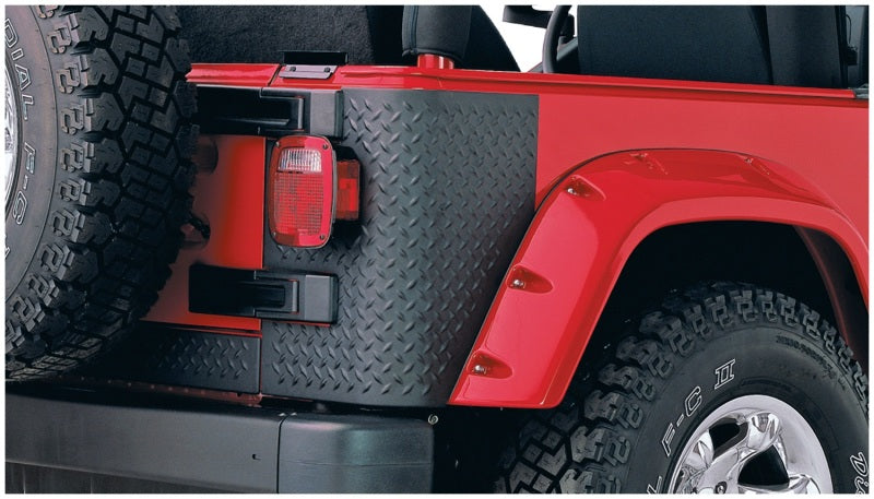 Bushwacker 97-06 Jeep Wrangler Trail Armor Rear Corners - Black Bushwacker 97-06 Jeep Wrangler Trail Armor Rear Corners - Black