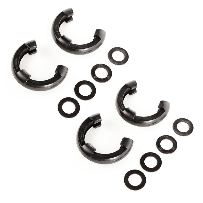 Rugged Ridge 3/4in Black D-Ring Isolator Kit Rugged Ridge 3/4in Black D-Ring Isolator Kit