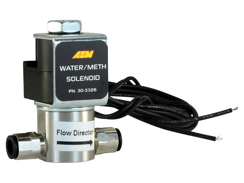 AEM Water/Methanol Injection System - High-Flow Low-Current WMI Solenoid - 200PSI 1/8in-27NPT In/Out AEM Water/Methanol Injection System - High-Flow Low-Current WMI Solenoid - 200PSI 1/8in-27NPT In/Out