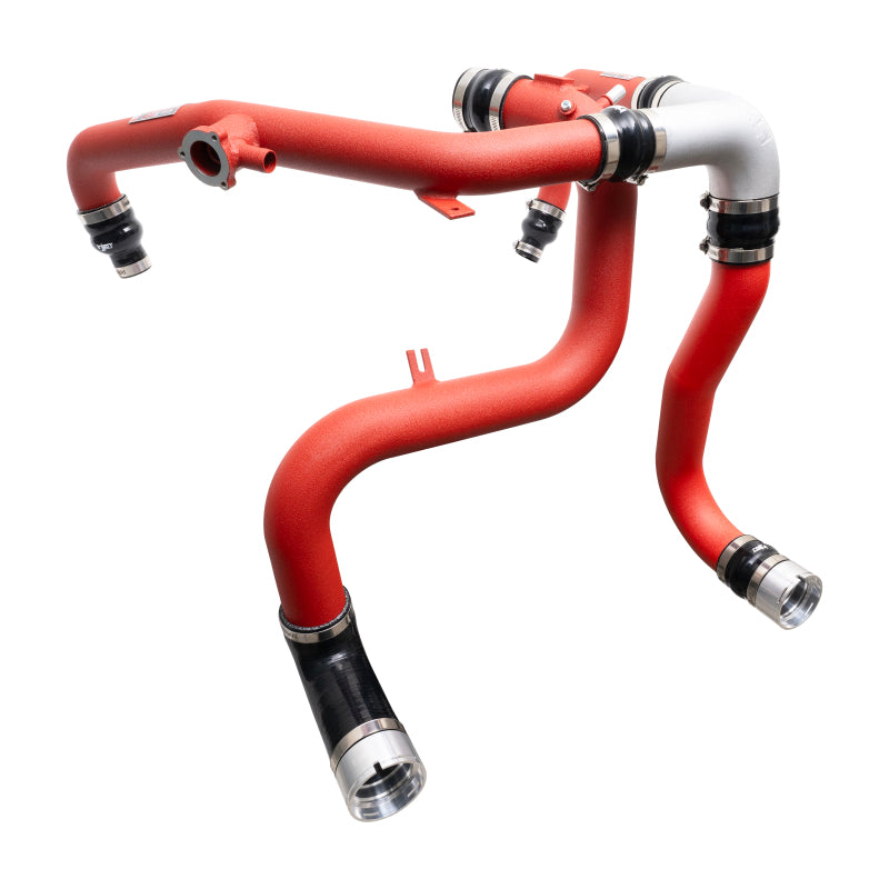 Injen 21-23 Ford Bronco 2.7L V6 (TT) EcoBoost SES Intercooler Pipes - Wrinkle Red Injen 21-23 Ford Bronco 2.7L V6 (TT) EcoBoost SES Intercooler Pipes - Wrinkle Red