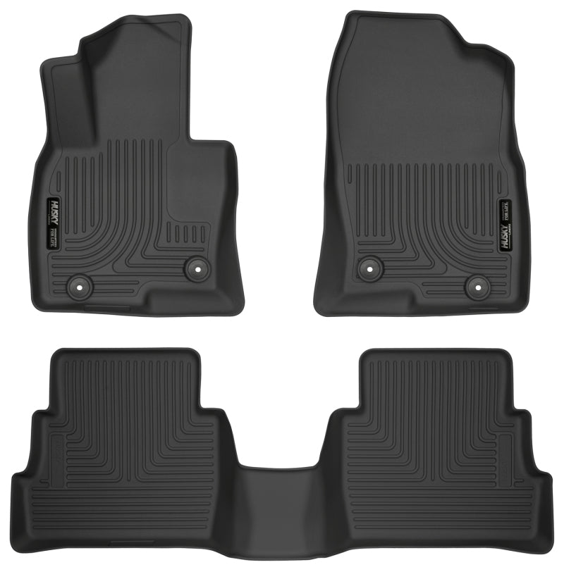 Husky Liners 2017 Mazda CX-5 Weatherbeater Black Front & 2nd Seat Floor Liners Husky Liners 2017 Mazda CX-5 Weatherbeater Black Front & 2nd Seat Floor Liners