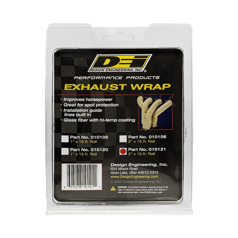 DEI Exhaust Wrap 2in x 15ft - Black DEI Exhaust Wrap 2in x 15ft - Black