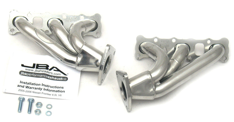 JBA 04-15 Nissan 4.0L V6 1-5/8in Primary Silver Ctd Cat4Ward Header JBA 04-15 Nissan 4.0L V6 1-5/8in Primary Silver Ctd Cat4Ward Header