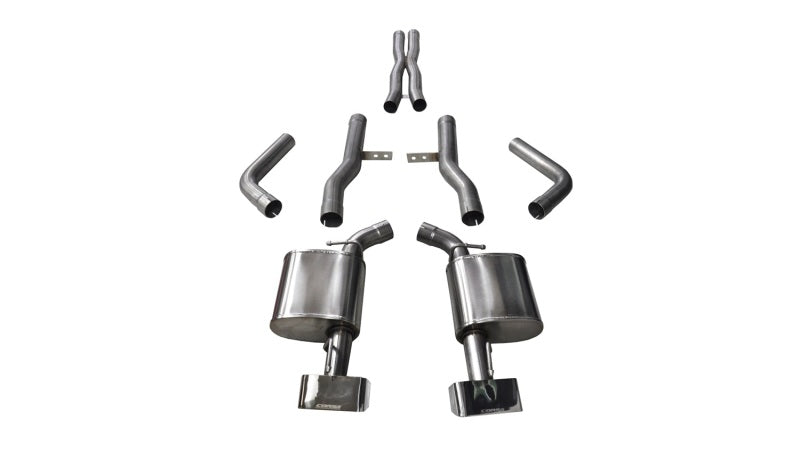 Corsa 2015-2023 Dodge Challenger SRT / Scat Pack / R/T 6.4L Polished Xtreme Cat-Back Exhaust Corsa 2015-2023 Dodge Challenger SRT / Scat Pack / R/T 6.4L Polished Xtreme Cat-Back Exhaust
