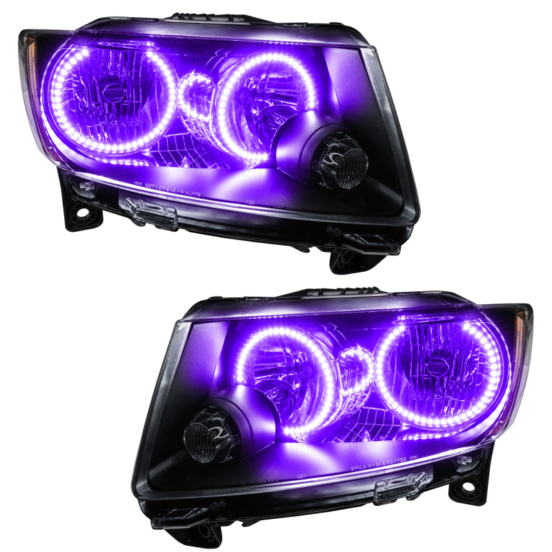 Oracle 11-13 Jeep Grand Cherokee Pre-Assembled Halo Headlights (Non HID) Chrome - UV/Purple Oracle 11-13 Jeep Grand Cherokee Pre-Assembled Halo Headlights (Non HID) Chrome - UV/Purple