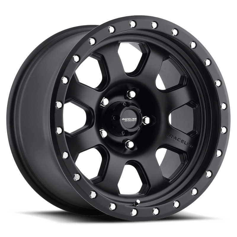 Raceline 928B Monster 17x9in / 8x170 BP / -12mm Offset / 130.81mm Bore - Satin Black Wheel Raceline 928B Monster 17x9in / 8x170 BP / -12mm Offset / 130.81mm Bore - Satin Black Wheel