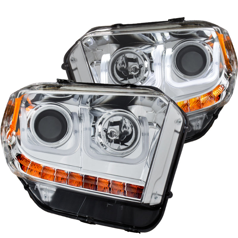 ANZO 2014-2016 Toyota Tundra Projector Headlights w/ U-Bar Chrome ANZO 2014-2016 Toyota Tundra Projector Headlights w/ U-Bar Chrome