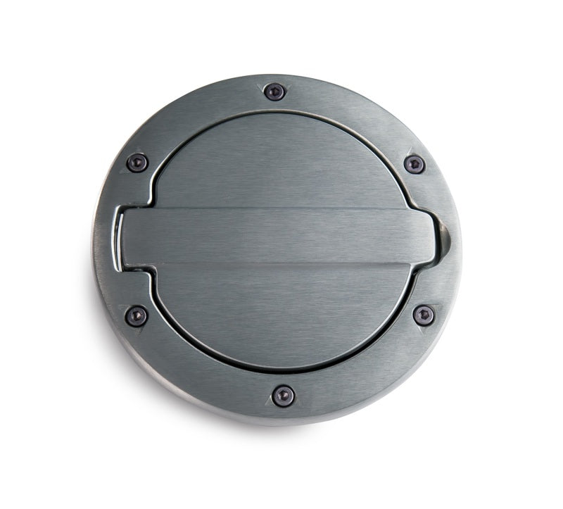 AMP Research 2007-2017 Jeep Wrangler JK 2/4 Door Fuel Door - Brushed AMP Research 2007-2017 Jeep Wrangler JK 2/4 Door Fuel Door - Brushed