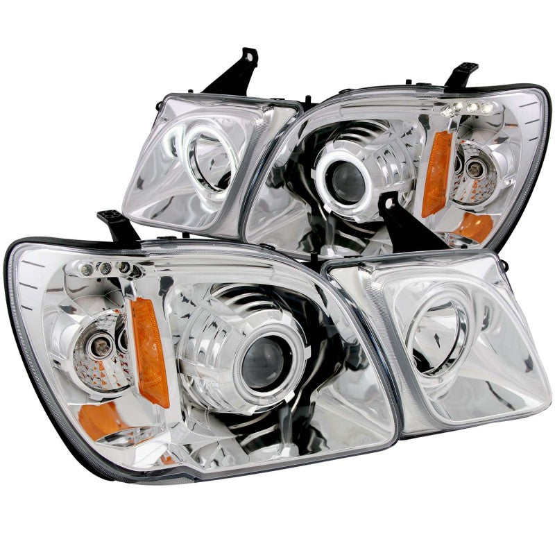ANZO 1998-2007 Lexus Lx470 Projector Headlights w/ Halo Chrome (CCFL) ANZO 1998-2007 Lexus Lx470 Projector Headlights w/ Halo Chrome (CCFL)