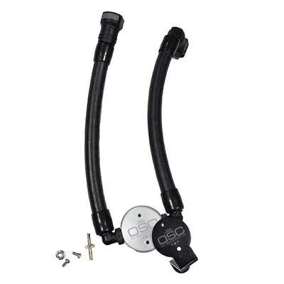 J&L 07-14 Ford Mustang GT500 Oil Separator 3.0 Passenger Side (Remote Mount) - Clear Anodized