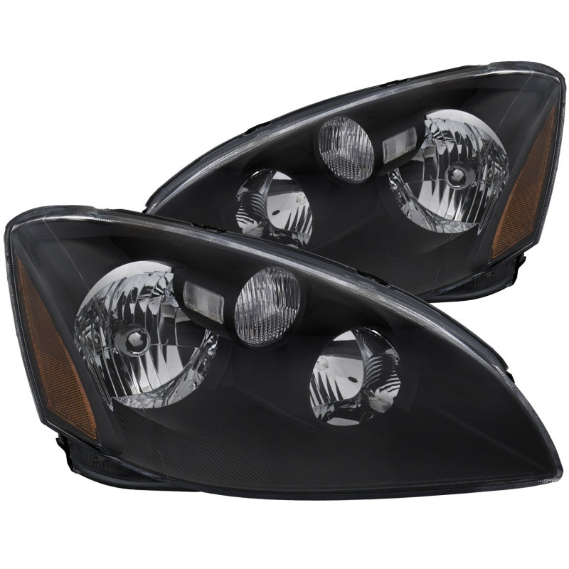 ANZO 2002-2004 Nissan Altima Crystal Headlights Black ANZO 2002-2004 Nissan Altima Crystal Headlights Black