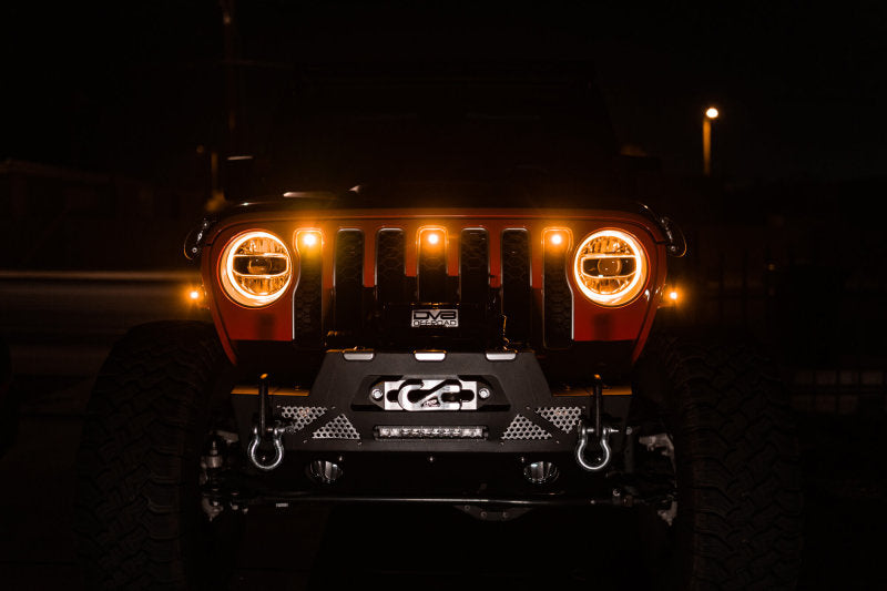 DV8 Offroad 2018+ Jeep JL Grill Amber Marker Lights DV8 Offroad 2018+ Jeep JL Grill Amber Marker Lights