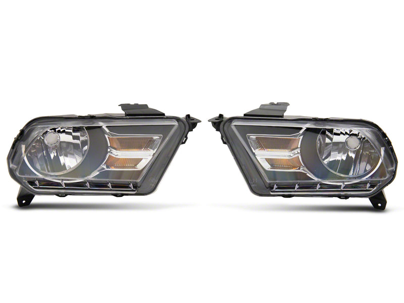 Raxiom 10-12 Ford Mustang Axial Series OEM Style Rep Headlights- Chrome Housing (Clear Lens) Raxiom 10-12 Ford Mustang Axial Series OEM Style Rep Headlights- Chrome Housing (Clear Lens)