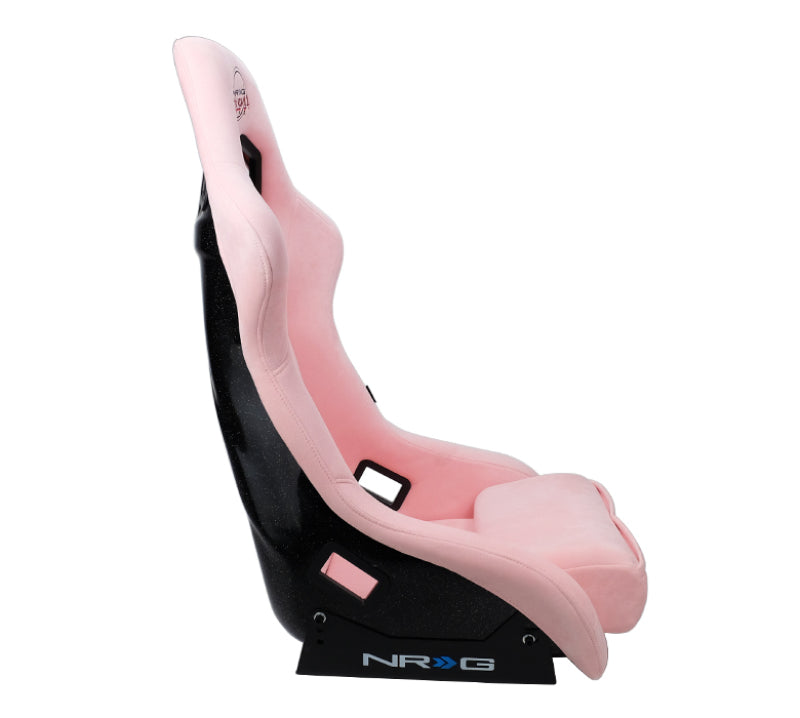 NRG FRP Bucket Seat PRISMA Edition W/ pearlized Back Pink Alcantara - Large NRG FRP Bucket Seat PRISMA Edition W/ pearlized Back Pink Alcantara - Large