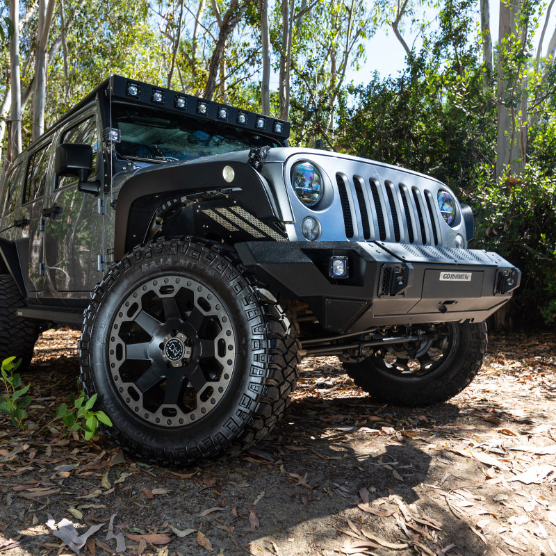 Go Rhino 07-20 Jeep Wrangler JL/JLU/JK/JKU/Gladiator JT Trailline Front Straight Bumper Go Rhino 07-20 Jeep Wrangler JL/JLU/JK/JKU/Gladiator JT Trailline Front Straight Bumper