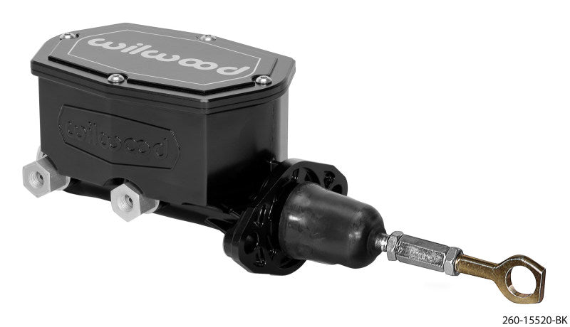 Wilwood Compact Tandem Master Cylinder - 7/8in Bore - w/Pushrod fits Mustang (Black) Wilwood Compact Tandem Master Cylinder - 7/8in Bore - w/Pushrod fits Mustang (Black)