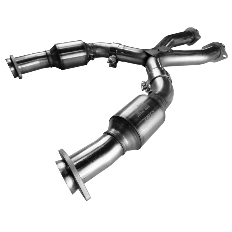 Kooks 99-04 Ford Mustang GT / Cobra 3in In x 2 1/2in OEM Out GREEN Cat SS X Pipe Kooks HDR Req Kooks 99-04 Ford Mustang GT / Cobra 3in In x 2 1/2in OEM Out GREEN Cat SS X Pipe Kooks HDR Req