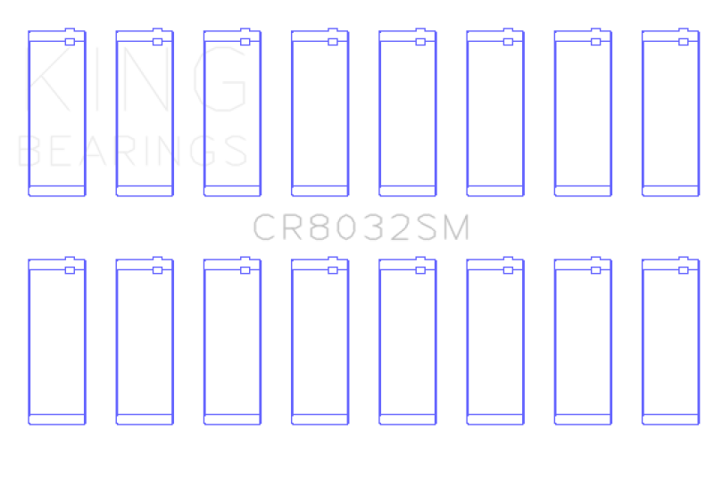 King Engine Bearings Chrysler 345/ 370 16V (Size 0.25) Connecting Rod Bearing Set King Engine Bearings Chrysler 345/ 370 16V (Size 0.25) Connecting Rod Bearing Set
