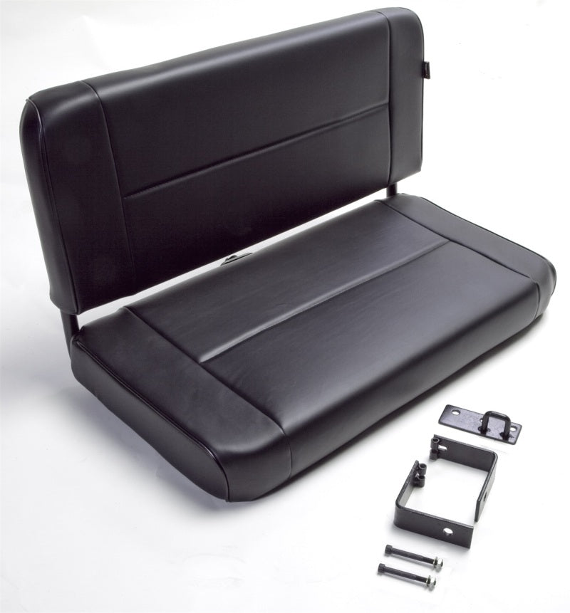 Rugged Ridge Fixed Rear Seat Black 55-95 Jeep CJ / Jeep Wrangler Rugged Ridge Fixed Rear Seat Black 55-95 Jeep CJ / Jeep Wrangler