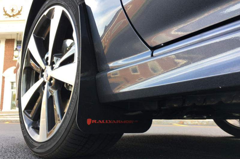 Rally Armor 17-23 Subaru Impreza 4D/5D Black UR Mud Flap w/White Logo Rally Armor 17-23 Subaru Impreza 4D/5D Black UR Mud Flap w/White Logo