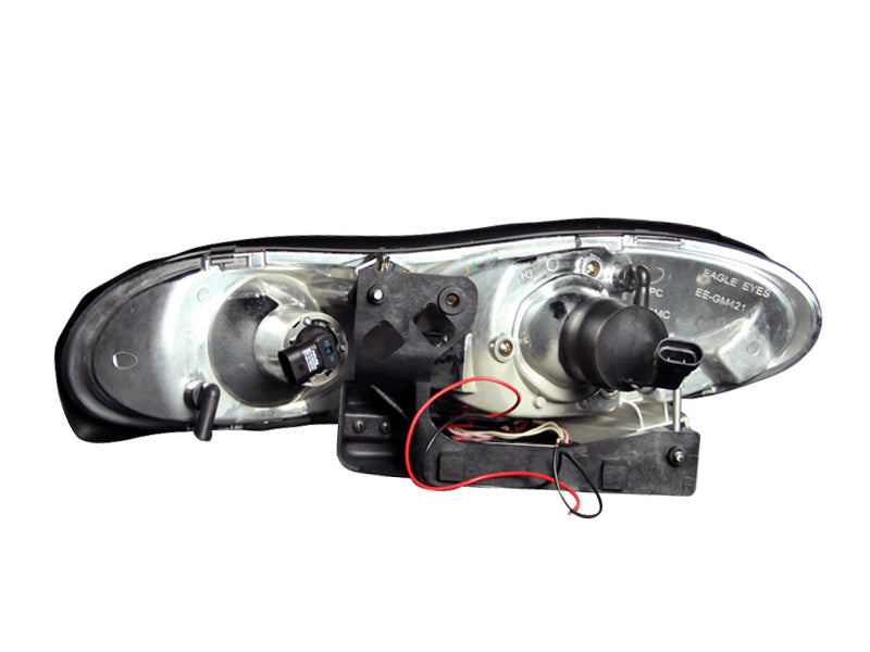 ANZO 1998-2002 Chevrolet Camaro Projector Headlights w/ Halo Chrome ANZO 1998-2002 Chevrolet Camaro Projector Headlights w/ Halo Chrome