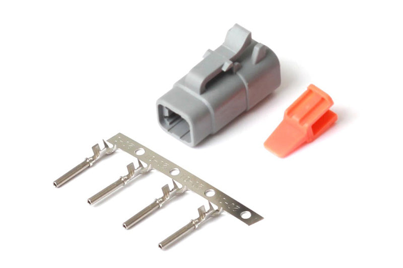 Haltech Male Deutsch DTM-4 Connector 7.5 Amp Plug & Pins Haltech Male Deutsch DTM-4 Connector 7.5 Amp Plug & Pins
