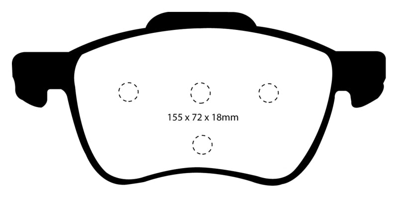 EBC 01-05 Volvo S60 2.3 Turbo T5 Yellowstuff Front Brake Pads EBC 01-05 Volvo S60 2.3 Turbo T5 Yellowstuff Front Brake Pads