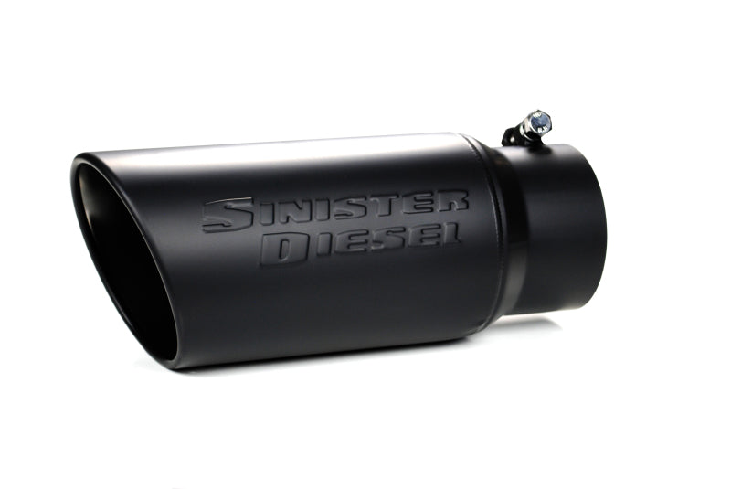 Sinister Diesel Universal Black Ceramic Coated Stainless Steel Exhaust Tip (4in to 5in) Sinister Diesel Universal Black Ceramic Coated Stainless Steel Exhaust Tip (4in to 5in)