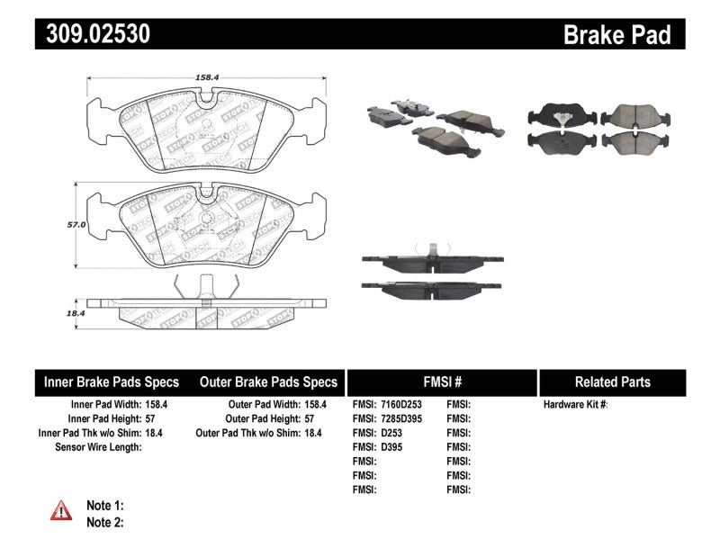 StopTech Performance Brake Pads StopTech Performance Brake Pads