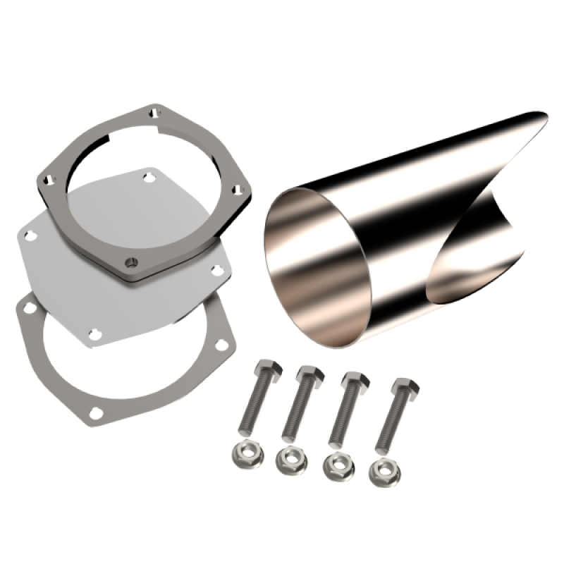 QTP 5in Weld-On QTEC DIY Cutout Pipe QTP 5in Weld-On QTEC DIY Cutout Pipe