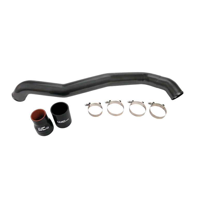 Wehrli 11-16 Chevrolet 6.6L LML Duramax Driver Side 3in Intercooler Pipe - WCFab Grey Wehrli 11-16 Chevrolet 6.6L LML Duramax Driver Side 3in Intercooler Pipe - WCFab Grey