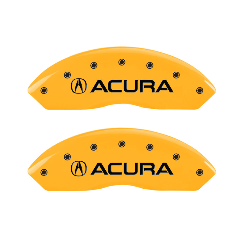 MGP 4 Caliper Covers Engraved Front & Rear Acura Yellow Finish Black Char 1999 Acura RL MGP 4 Caliper Covers Engraved Front & Rear Acura Yellow Finish Black Char 1999 Acura RL