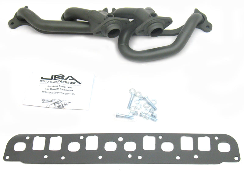 JBA 00-06 Jeep Wrangler 4.0L 1-1/2in Primary Ti Ctd Cat4Ward Header JBA 00-06 Jeep Wrangler 4.0L 1-1/2in Primary Ti Ctd Cat4Ward Header