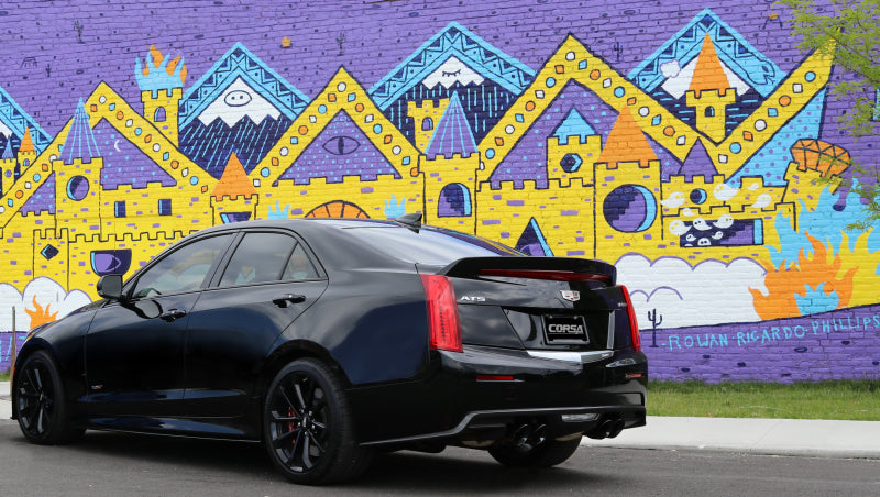 Corsa 2016-2019 Cadillac ATS-V 3.6T 4in Black Sport Axle-Back Exhaust Corsa 2016-2019 Cadillac ATS-V 3.6T 4in Black Sport Axle-Back Exhaust