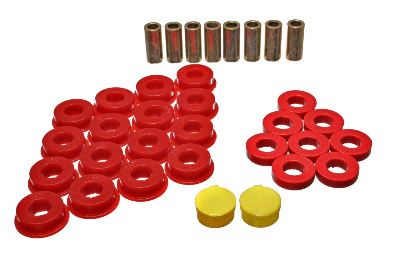 Energy Suspension 79-85 Mazda RX7 Red Rear Control Arm Bushing Set Energy Suspension 79-85 Mazda RX7 Red Rear Control Arm Bushing Set