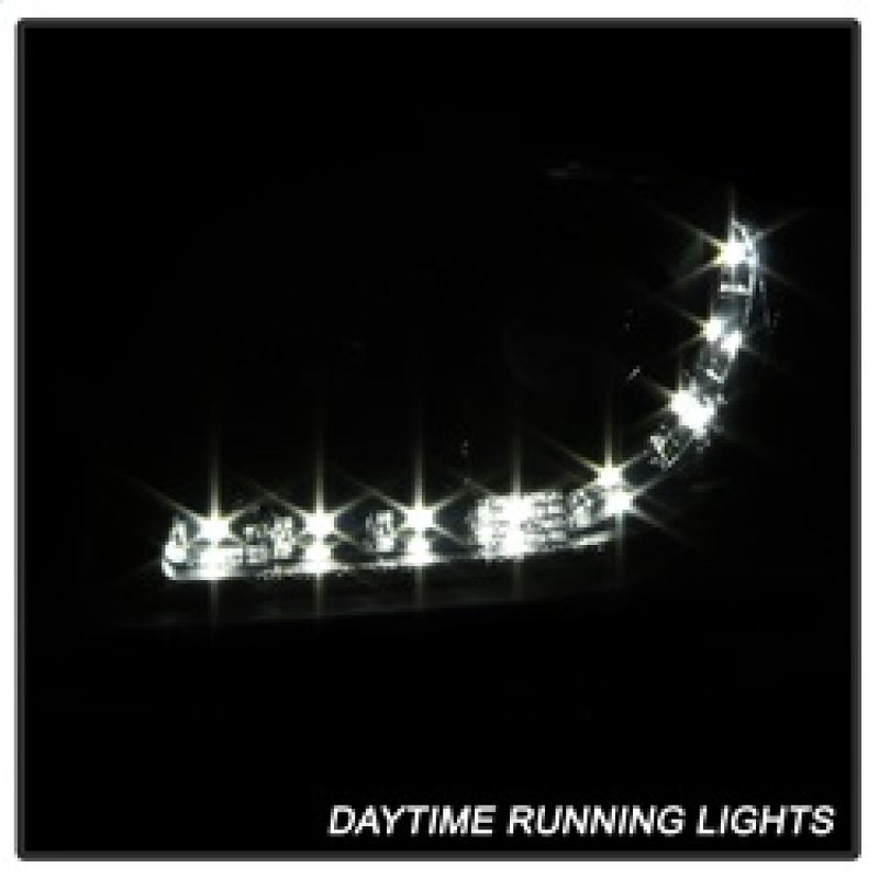 Spyder Audi A4 06-08 Projector Headlights Halogen Model Only - DRL Black PRO-YD-AA405-DRL-BK Spyder Audi A4 06-08 Projector Headlights Halogen Model Only - DRL Black PRO-YD-AA405-DRL-BK