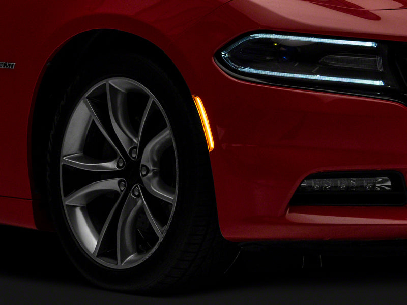 Raxiom 15-23 Dodge Charger Excluding Widebody Axial Series LED Side Marker Lights- Clear Raxiom 15-23 Dodge Charger Excluding Widebody Axial Series LED Side Marker Lights- Clear