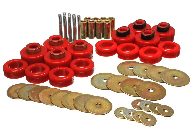 Energy Suspension Cab Mount Set - Club Cab - Red Energy Suspension Cab Mount Set - Club Cab - Red