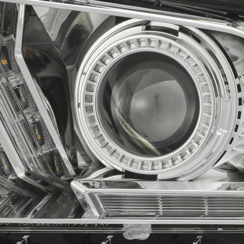 AlphaRex 10-12 Ford Mustang PRO-Series Projector Headlights Plank Style Chrome w/Top/Bottom DRL AlphaRex 10-12 Ford Mustang PRO-Series Projector Headlights Plank Style Chrome w/Top/Bottom DRL