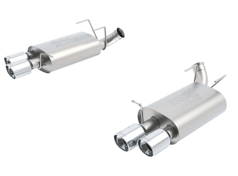 Borla 13-14 Mustang Shelby GT500 GT 5.8L V8 RWD Dual Split Rear Exit ATAK Exhaust Rear Section Only Borla 13-14 Mustang Shelby GT500 GT 5.8L V8 RWD Dual Split Rear Exit ATAK Exhaust Rear Section Only