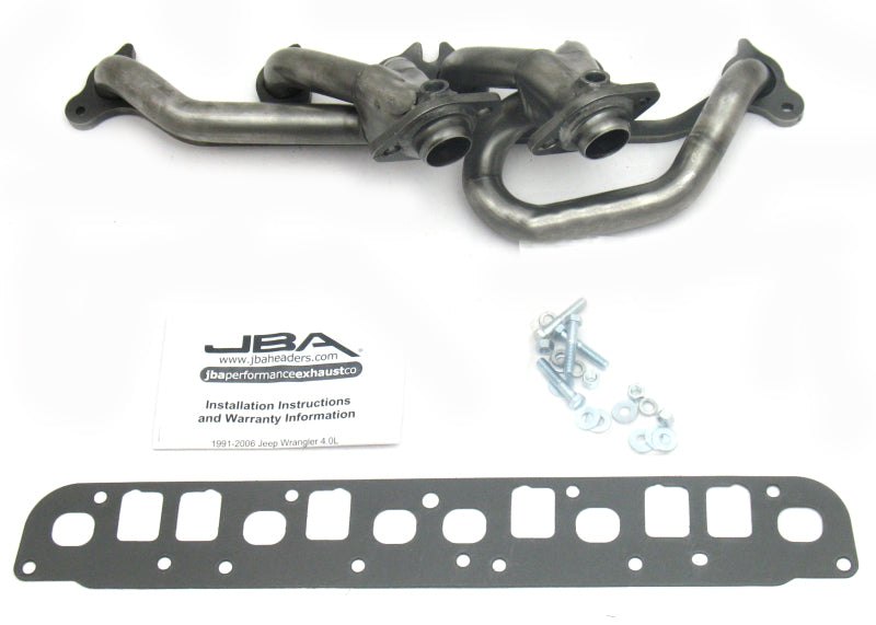 JBA 00-06 Jeep 4.0L 1-1/2in Primary Raw 409SS Cat4Ward Header JBA 00-06 Jeep 4.0L 1-1/2in Primary Raw 409SS Cat4Ward Header