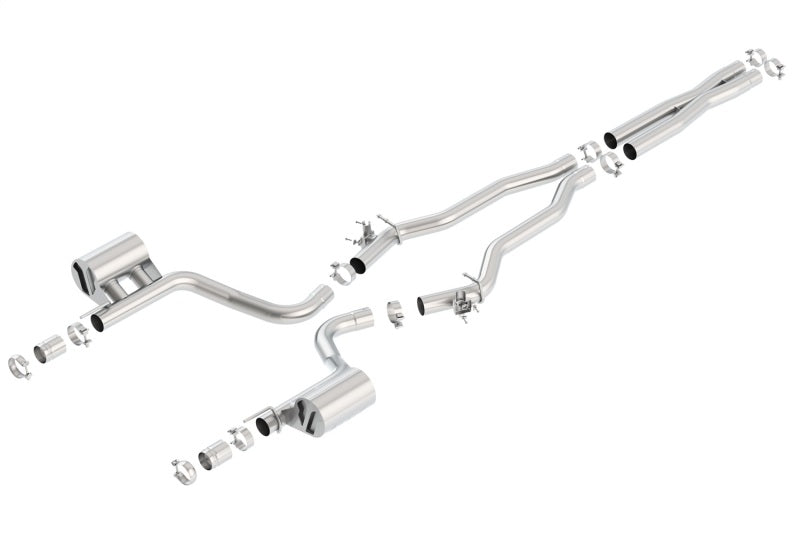 Borla 15-16 Dodge Charger Hellcat 6.2L V8 ATAK Catback Exhaust w/ Valves No Tips Factory Valance Borla 15-16 Dodge Charger Hellcat 6.2L V8 ATAK Catback Exhaust w/ Valves No Tips Factory Valance
