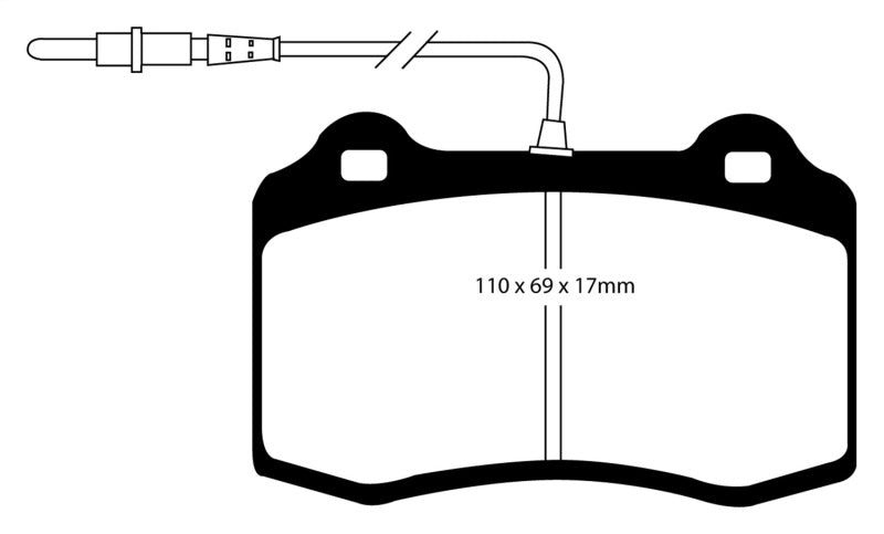 EBC 96-03 Alfa Romeo GTV 3.0 (Brembo) Greenstuff Front Brake Pads EBC 96-03 Alfa Romeo GTV 3.0 (Brembo) Greenstuff Front Brake Pads