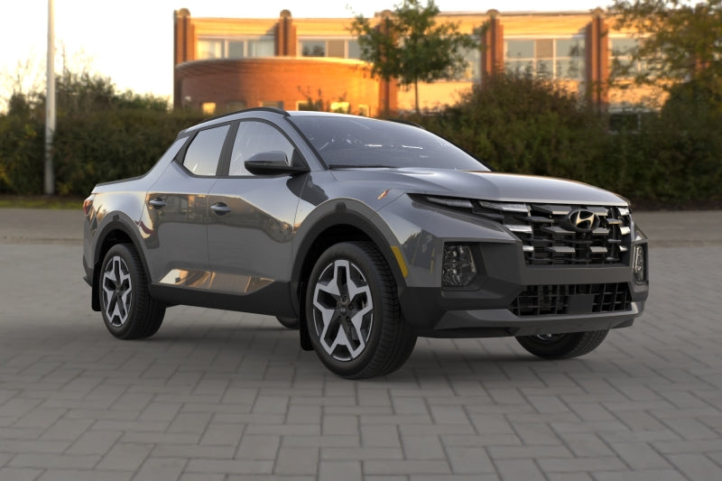 Rally Armor 22-25 Hyundai Santa Cruz Black Mud Flap w/Grey Logo Rally Armor 22-25 Hyundai Santa Cruz Black Mud Flap w/Grey Logo