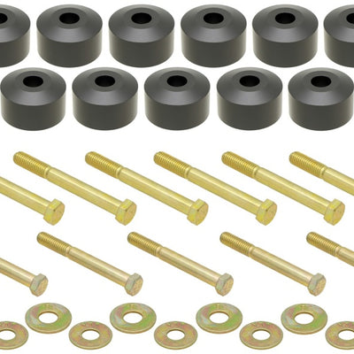 RockJock TJ/LJ/YJ Body Lift Kit 1in Lift w/ Hardware