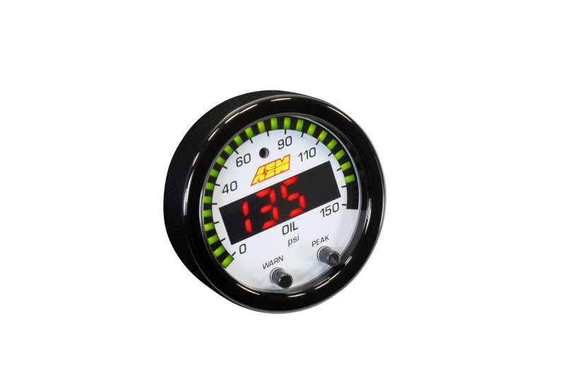 AEM X-Series 0-150 Oil Pressure Gauge Kit AEM X-Series 0-150 Oil Pressure Gauge Kit