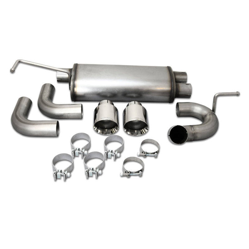 JBA 07-18 Jeep Wrangler JK 3.8L/3.6L 304SS Dual Rear Exit Axle Back Exhaust JBA 07-18 Jeep Wrangler JK 3.8L/3.6L 304SS Dual Rear Exit Axle Back Exhaust