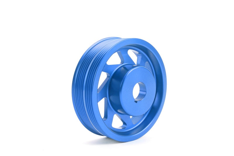 PERRIN 93-14 Subaru Impreza (Incl. 02-14 WRX) / 04-21 STI Lightened Crank Pulley - Blue PERRIN 93-14 Subaru Impreza (Incl. 02-14 WRX) / 04-21 STI Lightened Crank Pulley - Blue