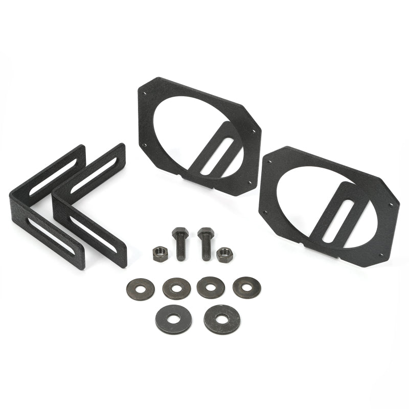 Rugged Ridge 07-18 Jeep Wrangler JK 3.5in Round / 3in Cube LED Light Mount Brackets Rugged Ridge 07-18 Jeep Wrangler JK 3.5in Round / 3in Cube LED Light Mount Brackets