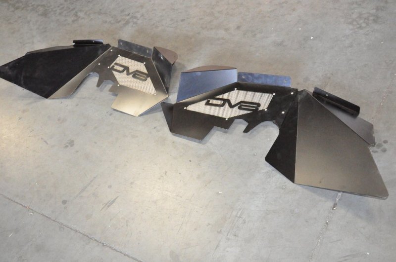 DV8 Offroad 07-18 Jeep Wrangler JK Front Aluminum Inner Fender - Black DV8 Offroad 07-18 Jeep Wrangler JK Front Aluminum Inner Fender - Black